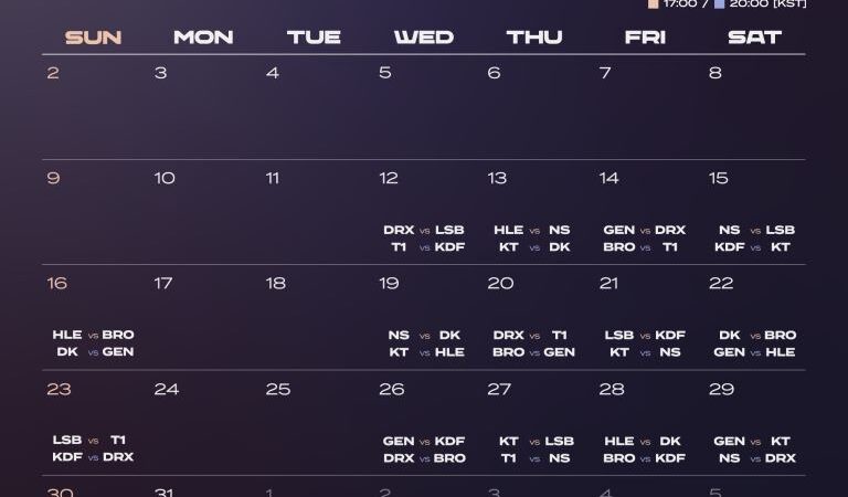 2022 LCK 스프링 1월 12일 개막